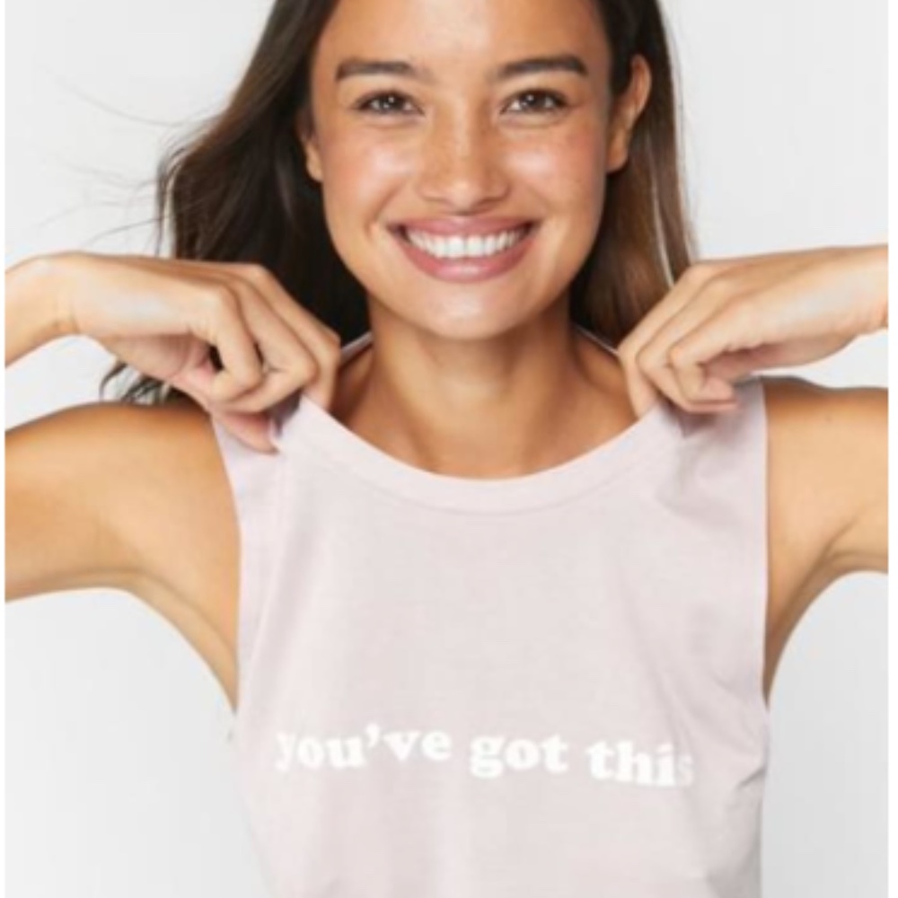Spiritual Gangster You've Got This Pink Tank Top M